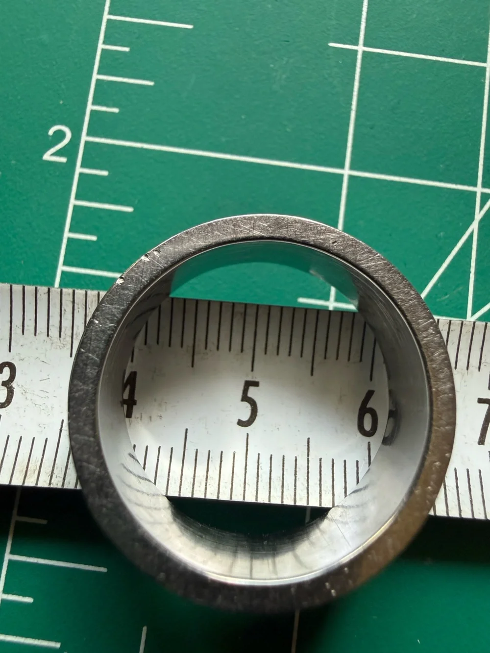 Men's Stainless Steel Spinner Band Ring - Textured Orbit Design